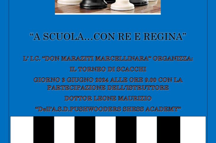 Locandina Torneo di scacchi_3 giugno_Scuola Primaria Martelletto